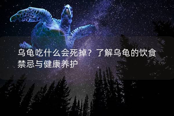 乌龟吃什么会死掉？了解乌龟的饮食禁忌与健康养护