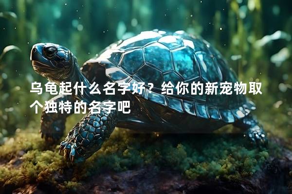 乌龟起什么名字好？给你的新宠物取个独特的名字吧